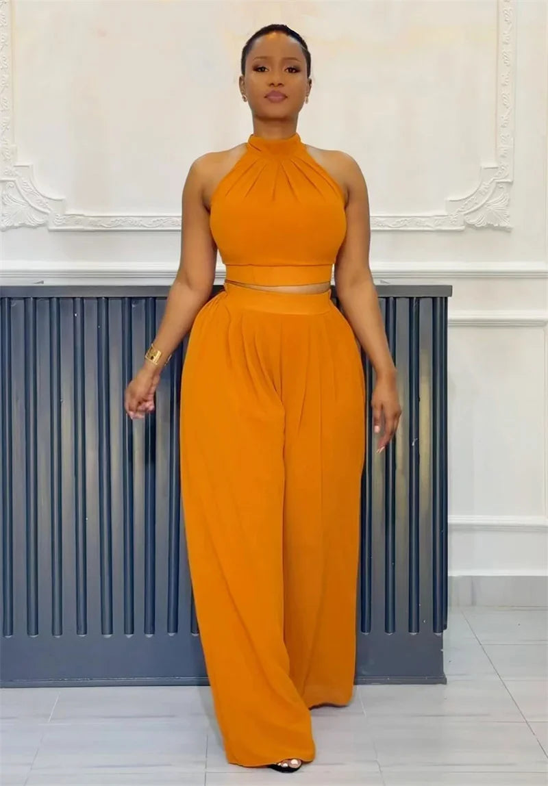 Executive Grace Halter Two-Piece Set