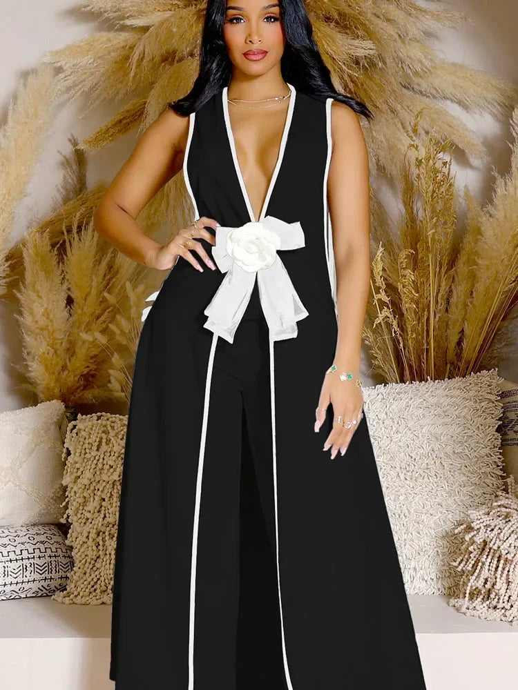 The Executive Bow-Tie Pant Set