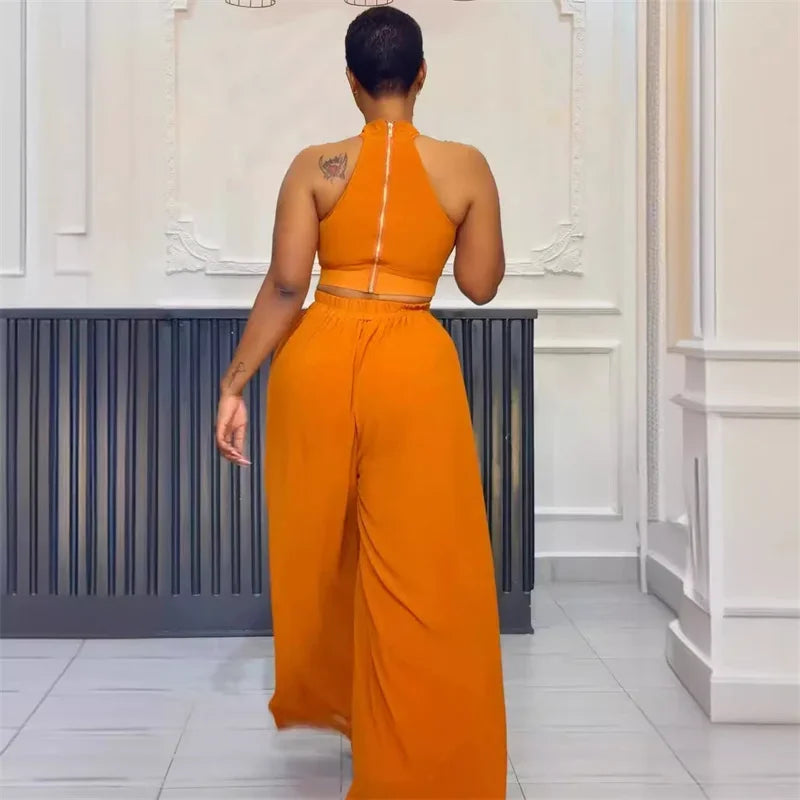 Executive Grace Halter Two-Piece Set