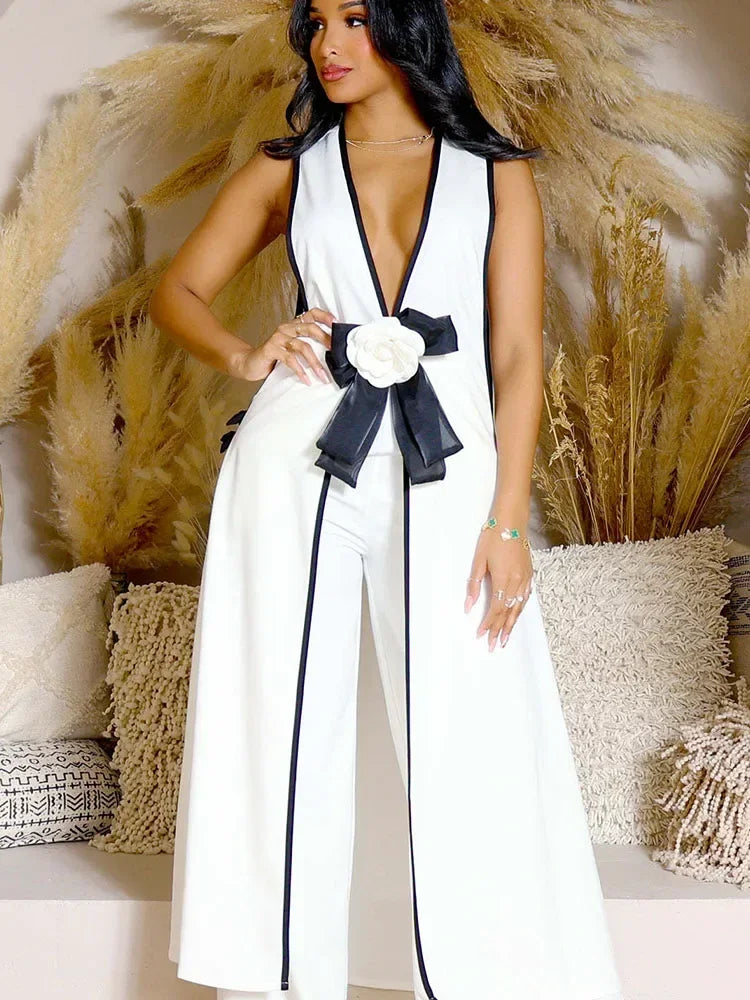 The Executive Bow-Tie Pant Set