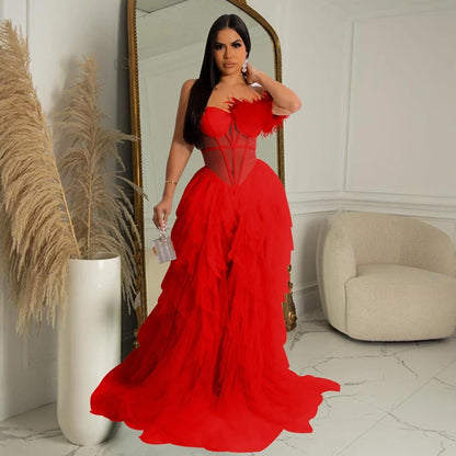 Scarlet Majesty Corset Gown