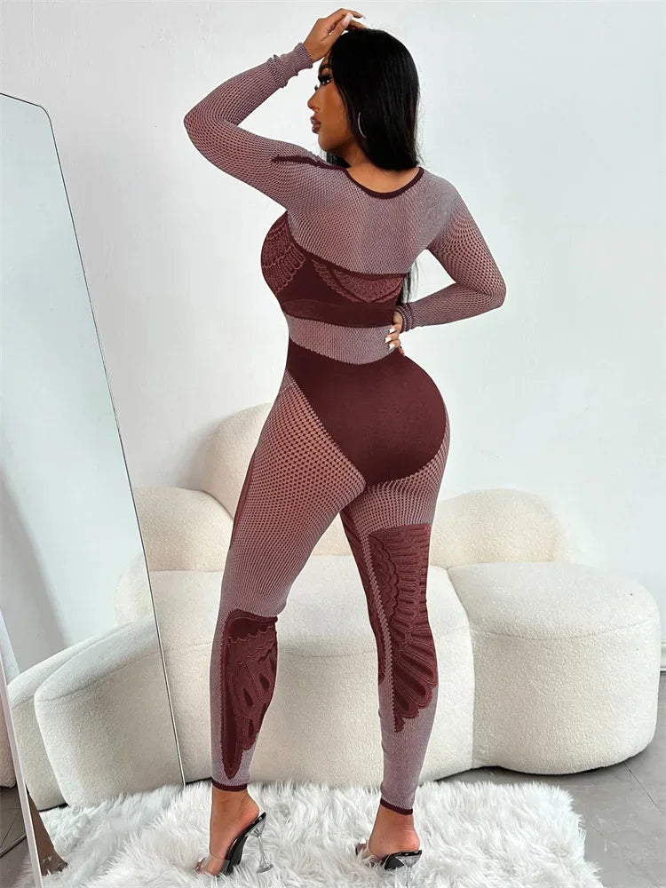 Seductive Silhouette Rhinestone Jumpsuit
