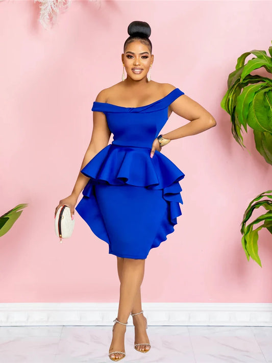 The Riviera Ruffle Midi Dress