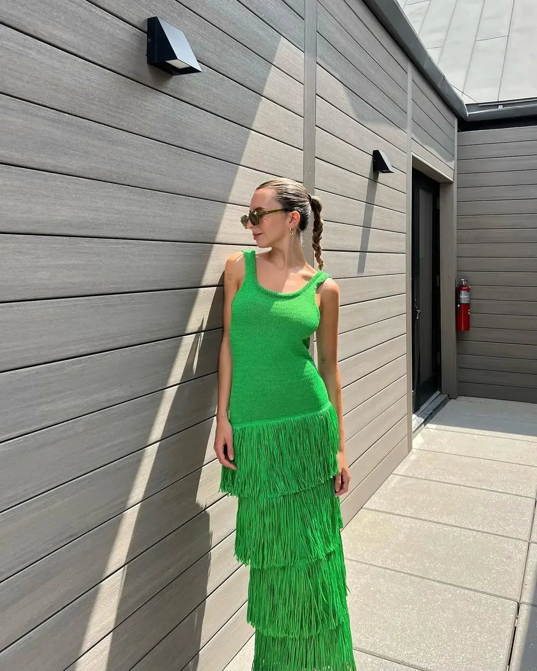 Midnight Fringe Luxe Dress