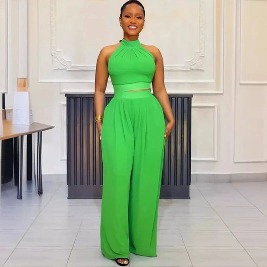 Executive Grace Halter Two-Piece Set