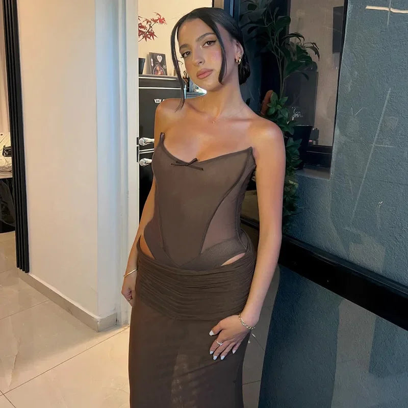 Mocha Seduction Two-Piece Set
