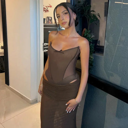 Mocha Seduction Two-Piece Set