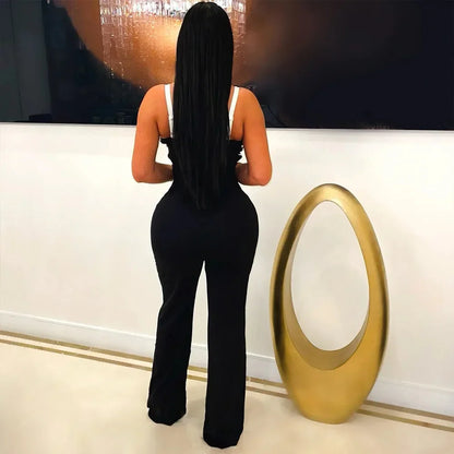 Scarlet Seduction Wide-Leg Jumpsuit