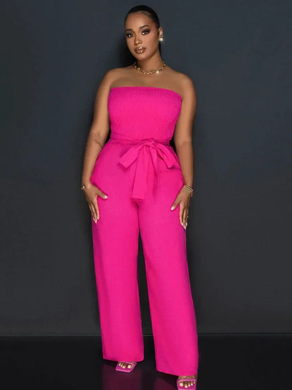 Power Statement Strapless Jumpsuit