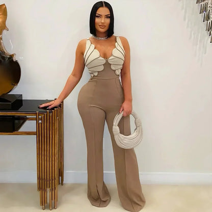 Scarlet Seduction Wide-Leg Jumpsuit