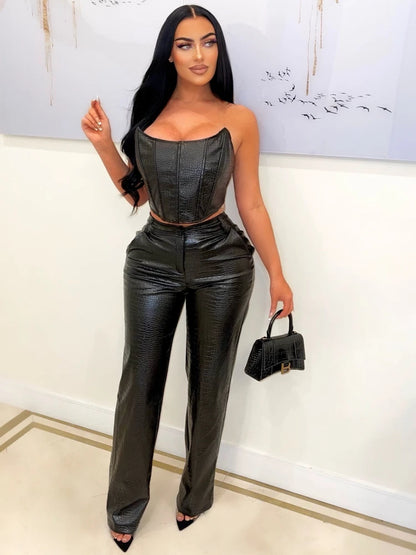 Luxe Dominance Faux Leather Set