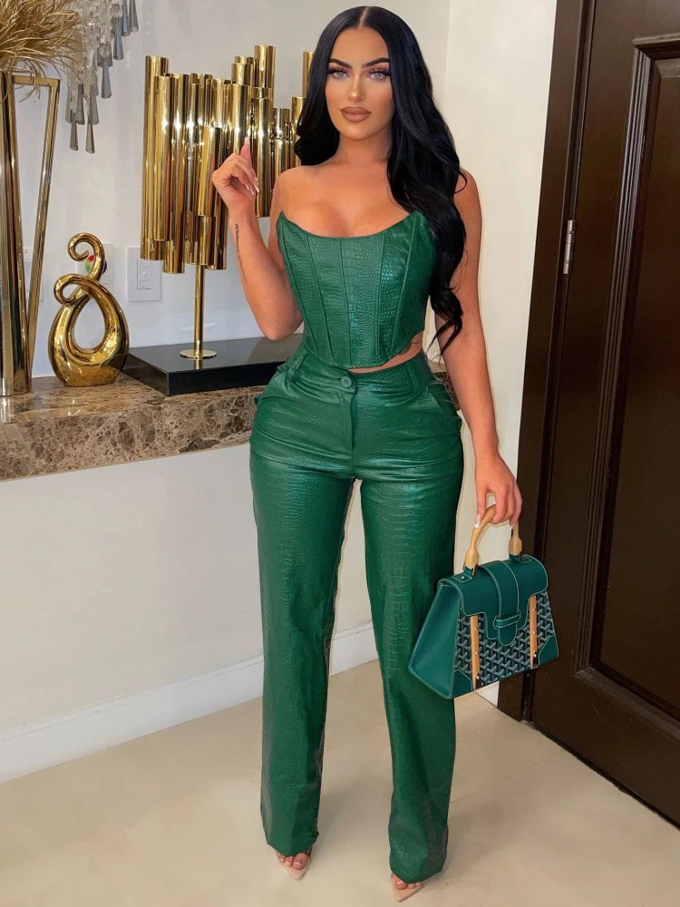 Luxe Dominance Faux Leather Set