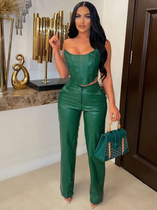 Luxe Dominance Faux Leather Set