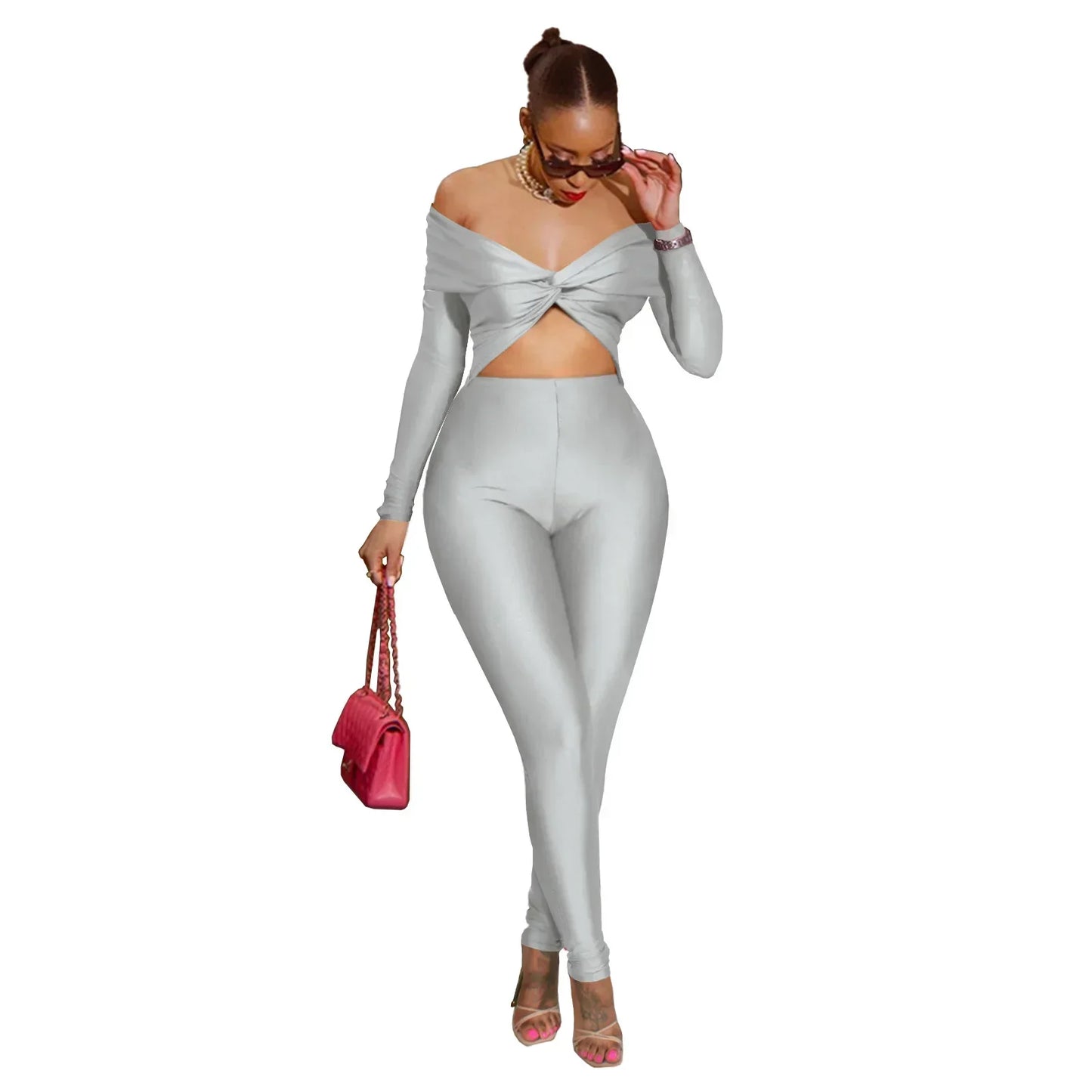 Seductive Silhouette Rhinestone Jumpsuit